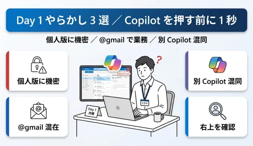 Copilot のボタンは押せた、でも結果が変だった ─ Day 1 のやらかし 3 選