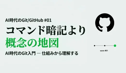 AI時代のGit入門 ― コマンドを覚えずに「概念の地図」で指示する