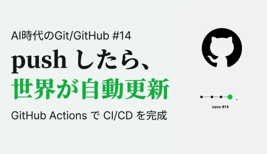 push したら世界が自動で更新される― GitHub Actions で CI/CD を完成させ、連載を締める